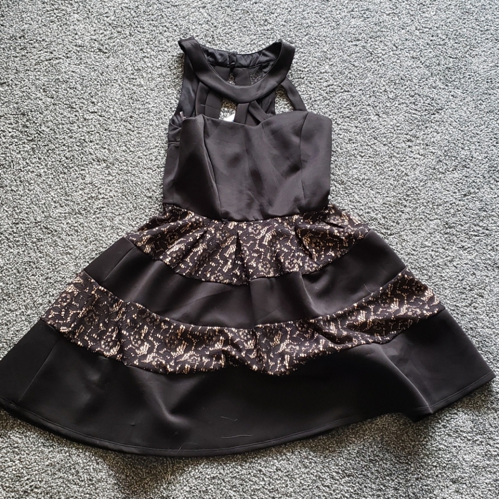 Black skater dress